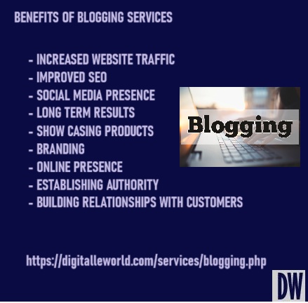 BLOGGING services from digitalleworld.com