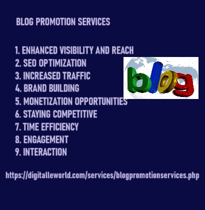 BLOG PROMOTION services from digitalleworld.com